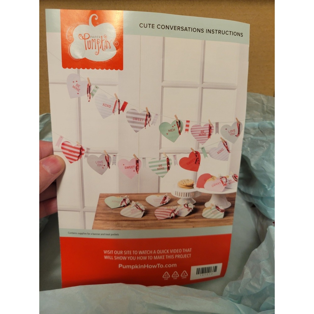 Stampin' Up! PAPER PUMPKIN CUTE CONVERSATIONS Full Kit Valentine's Day - Picture 2 of 6
